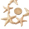 Alloy Starfish Chain Belts for Women NJEW-B120-02-6