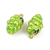 Brass Enamel Charms KK-L231-21G-05-2