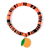 Ghostly Polymer Clay Heishi Stretch Bracelets BH7010-16-1