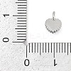 Brass Micro Pave Clear Cubic Zirconia Charms KK-G522-52P-3