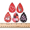 10Pcs 5 Colors PU Leather Big Pendants FIND-FS0003-75-5