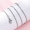 Brass Curb Chains Necklaces for Women NJEW-D302-06P-5