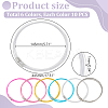 60Pcs 6 Colors Stainless Steel Wire Necklace Cord DIY Jewelry Making TWIR-UN0001-13B-3