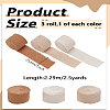 7.5 Yards 3 Colors Cotton Frayed Ribbons OCOR-LP0002-73-2