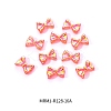 Electroplated Bowknot Resin Cabochons MRMJ-R128-16A-2