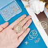 12Pcs 6 Style 201 Stainless Steel Filigree Joiners Links STAS-UN0040-86-4