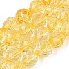 Crackle Transparent Glass Beads Strands GLAA-N068-04A-06-1