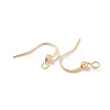 Brass Earring Hooks KK-H503-26G-2