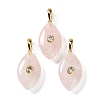 Natural Rose Quartz Pendants GG-CBA1AE1-02G-04-1