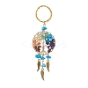 Synthetic Turquoise Keychain X1-KEYC-JKC00435-05-1