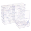 12Pcs Transparent Plastic Storage Boxes CON-CN0001-43-1
