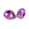 Opaque Acrylic European Beads OACR-E033-23G-2