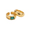 2Pcs 2 Styles Alloy Rectangle Rhinestone Cuff Toe Ring Sets for Women WG1E17C-01-3