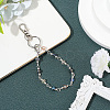 2Pcs Glass Beads Keychain HJEW-SC0002-30-3