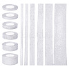 6 Styles 6 Rolls Polyester Ribbons SRIB-TA0001-27-1