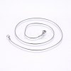 Non-Tarnish 304 Stainless Steel Snake Chain Necklaces NJEW-F226-01P-02-1