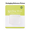 925 Sterling Silver Stud Earring Findings X-STER-L057-045G-4