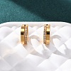 304 Stainless Steel Cubic Zirconia Hoop Earrings EJEW-D331-12G-5