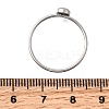 304 Stainless Steel Finger Ring Rhinestone Settings STAS-H237-01C-P-2