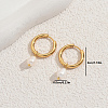 Stainless Steel Teardrop Hoop Earrings WK1749-5