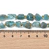 Raw Rough Natural Blue Apatite Beads Strands G-D101-A09-5