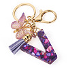 Resin Butterfly Pendant Keychains KEYC-TAC0034-03V-2