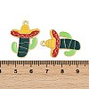 Cinco De Mayo Theme Alloy Enamel Pendants ENAM-V001-05F-G-3
