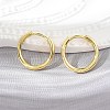 Brass Huggie Hoop Earrings EJEW-K083-29G-1