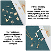 80Pcs 8 Style Brass Charms KK-FH0002-12-3
