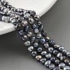 Dyed Natural Cultured Freshwater Pearl Beads Strands PEAR-A006-03B-1