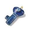 Dyed Natural Lapis Lazuli Pendants G-C274-05E-2