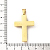 304 Stainless Steel Religion Jesus Cross Pendants STAS-F323-07PG-3