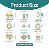 18Pcs 9 Style Alloy Crystal Rhinestone Pendants FIND-SW0001-30-4
