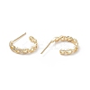 Cubic Zirconia Infinity Stud Earrings EJEW-B014-20G-2