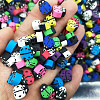 5 Strands Handmade Polymer Clay Beads CLAY-SC0001-45A-4