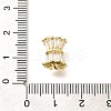 Rack Plating Column Brass Micro Pave Clear Cubic Zirconia European Beads KK-Q040-12G-04-3