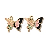 Alloy Enamel Pendants X1-FIND-H051-01B-G-1