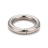 Non-Tarnish 304 Stainless Steel Spring Gate Rings X-STAS-M296-01P-D-2