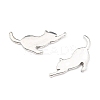 Alloy Kitten Cabochons LS-PALLOY-WH0072-73E-S-2