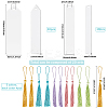 DIY Bookmark Making Kits. with Transparent Acrylic & Polyester Tassel Decoration DIY-SP0001-92E-2