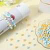 500Pcs Rubberized Style Imitated Silicone Acrylic Beads OACR-SP0001-33F-4