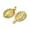 Brass Micro Pave Colorful Cubic Zirconia Pendants KK-H472-51C-G-2
