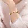 Horse Eye Cubic Zirconia Slider Bracelet BJEW-SZ0002-08A-4