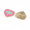 Rack Plating Alloy Enamel Pendants ENAM-K067-05B-3
