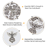 50PCS Tibetan Style Alloy Pendants TIBE-FH0001-24-3