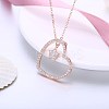 925 Sterling Silver Pendant Necklaces NJEW-BB31551-P-5