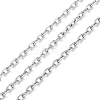 Tarnish Resistant 304 Stainless Steel Faceted Cable Chains CHS-G027-03P-1