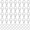 100Pcs 304 Stainless Steel Lobster Claw Clasps DIY-BBC0001-56A-1