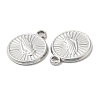 Non-Tarnish 304 Stainless Steel Pendants STAS-L020-006P-2