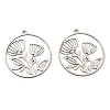 Non-Tarnish 201 Stainless Steel Pendants STAS-M318-10P-1